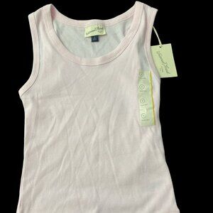 Light Pink Ribbed Tank Top NWT size small